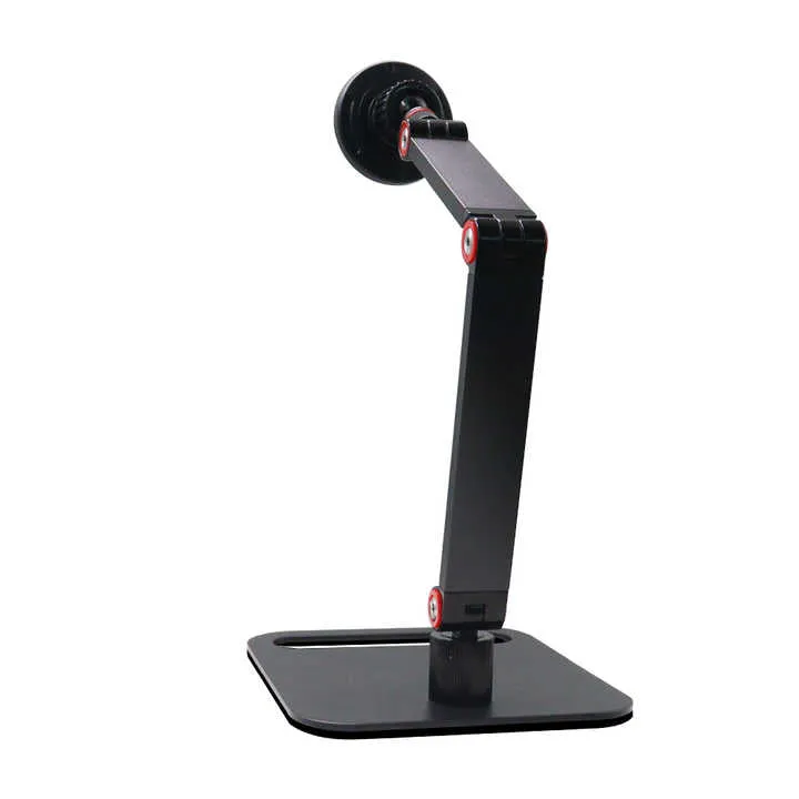 حامل الهاتف المحمول المكتبي من الألومنيوم حامل . Aluminum Desktop Cell Phone Holder Portable 360