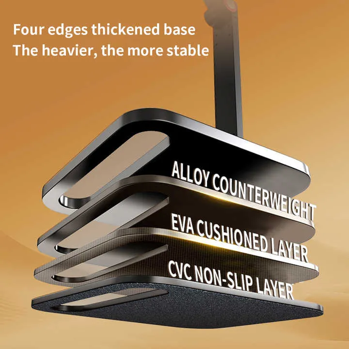 حامل الهاتف المحمول المكتبي من الألومنيوم حامل . Aluminum Desktop Cell Phone Holder Portable 360