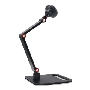 حامل الهاتف المحمول المكتبي من الألومنيوم حامل . Aluminum Desktop Cell Phone Holder Portable 360