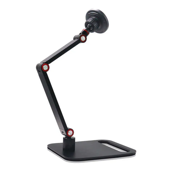 حامل الهاتف المحمول المكتبي من الألومنيوم حامل . Aluminum Desktop Cell Phone Holder Portable 360