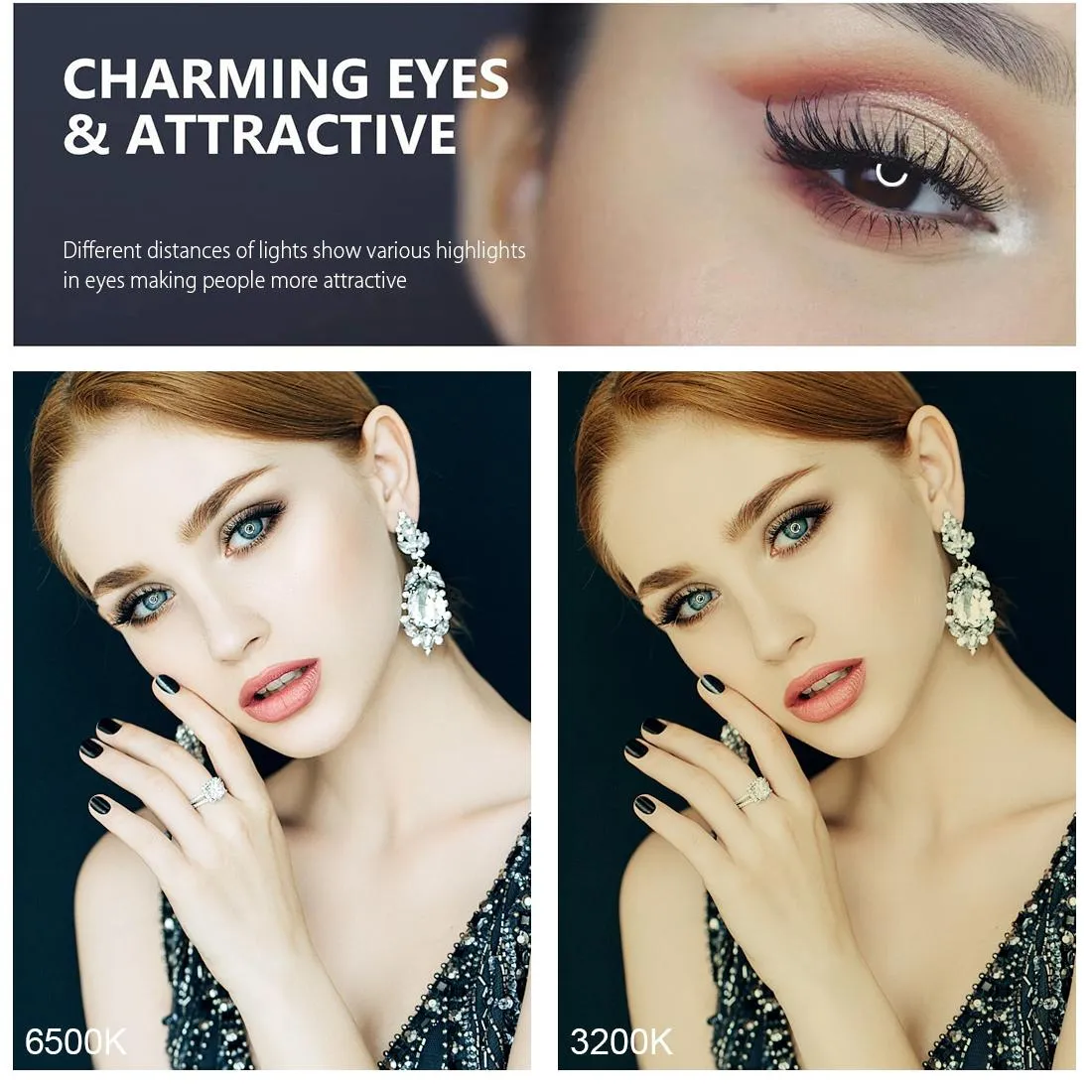11.8 Dual Colour Led Ring Light with Phone Clamp - 3 Modes