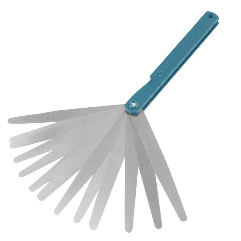 17-blade Metric Feeler Gauge for Precise Gap Measurement 0.02-1mm