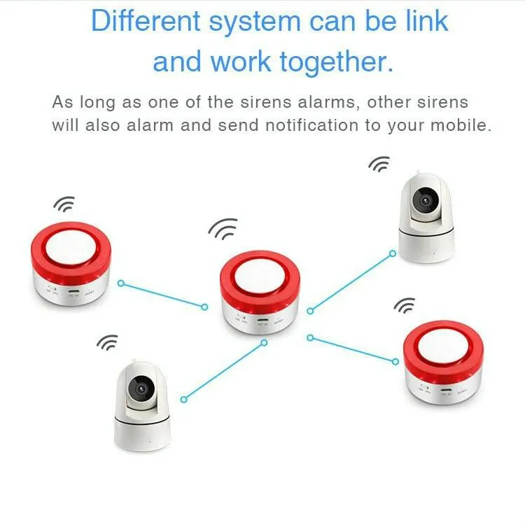 2-pack Wireless Smart Burglar Alarm for Home and Store Security