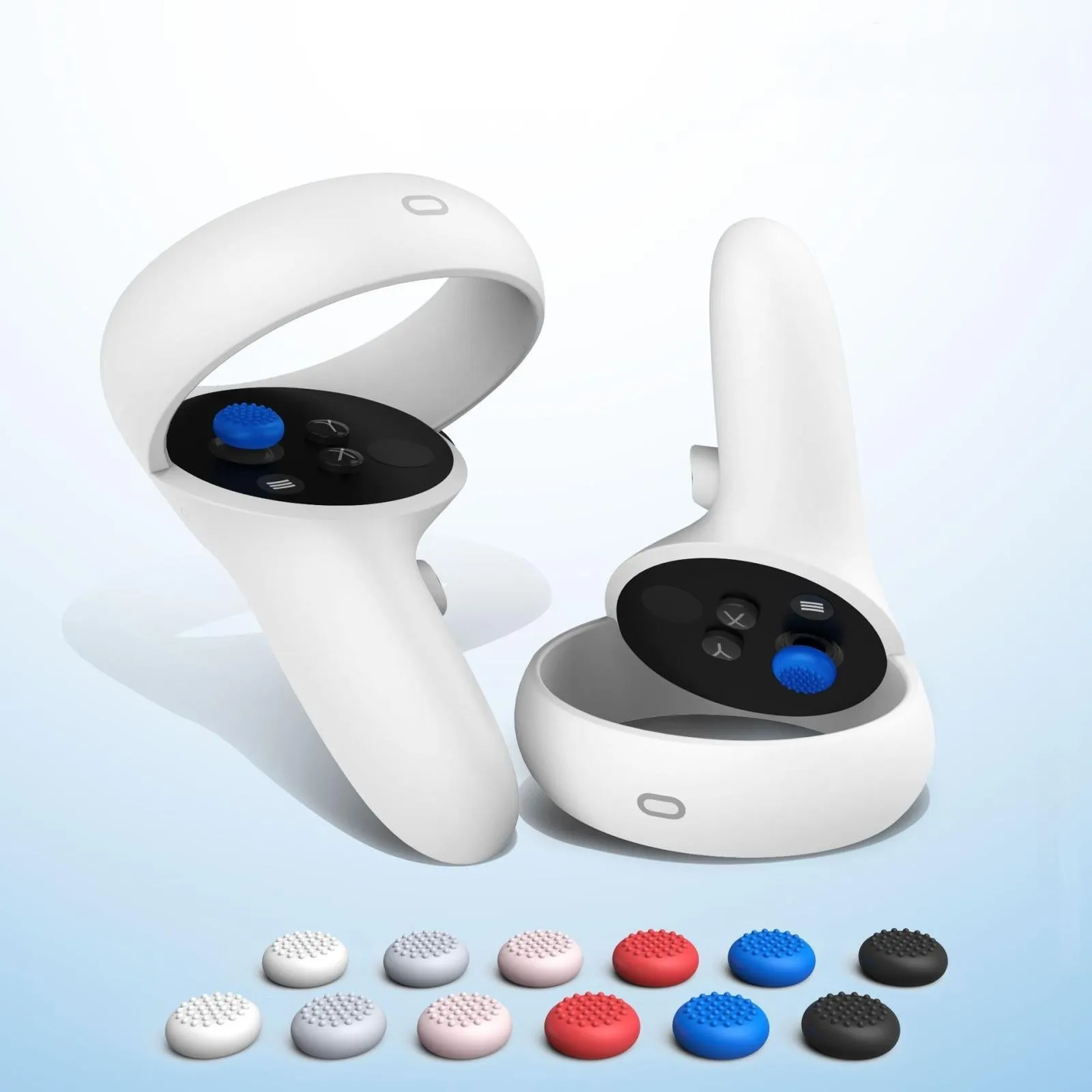 20-piece Silicone VR Handle Covers for Meta Quest 2 | Enhance Your Gaming Experience | Blue