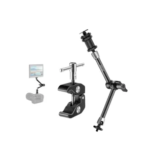 360 Articulating Arm & Clamp Kit Adjustable Super Clamp & 11 Magic Arm with Cold Shoe Mount & 1/4 Ball Head