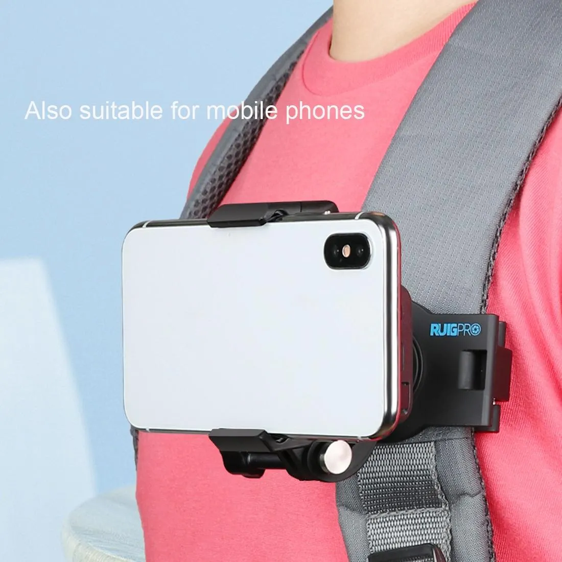 360 Degree Rotating Quick Release Backpack Strap Mount for Gopro Hero 12