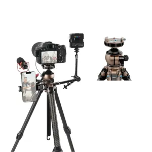61 Carbon Fiber Travel Tripod with Low Profile Ball Head and Arca Qr Plate Lt35