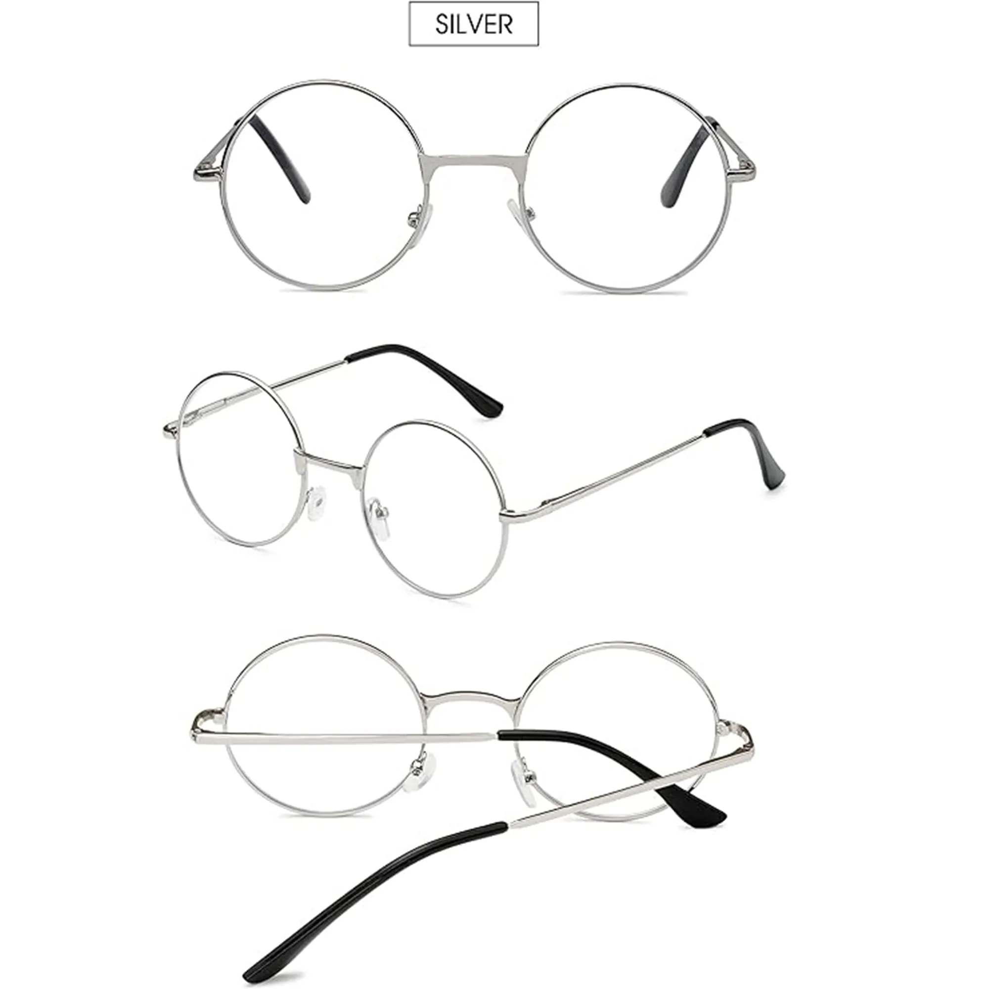 Babymoon New-Born Baby Specks Glasses | Baby Photoshoot Props | Silver