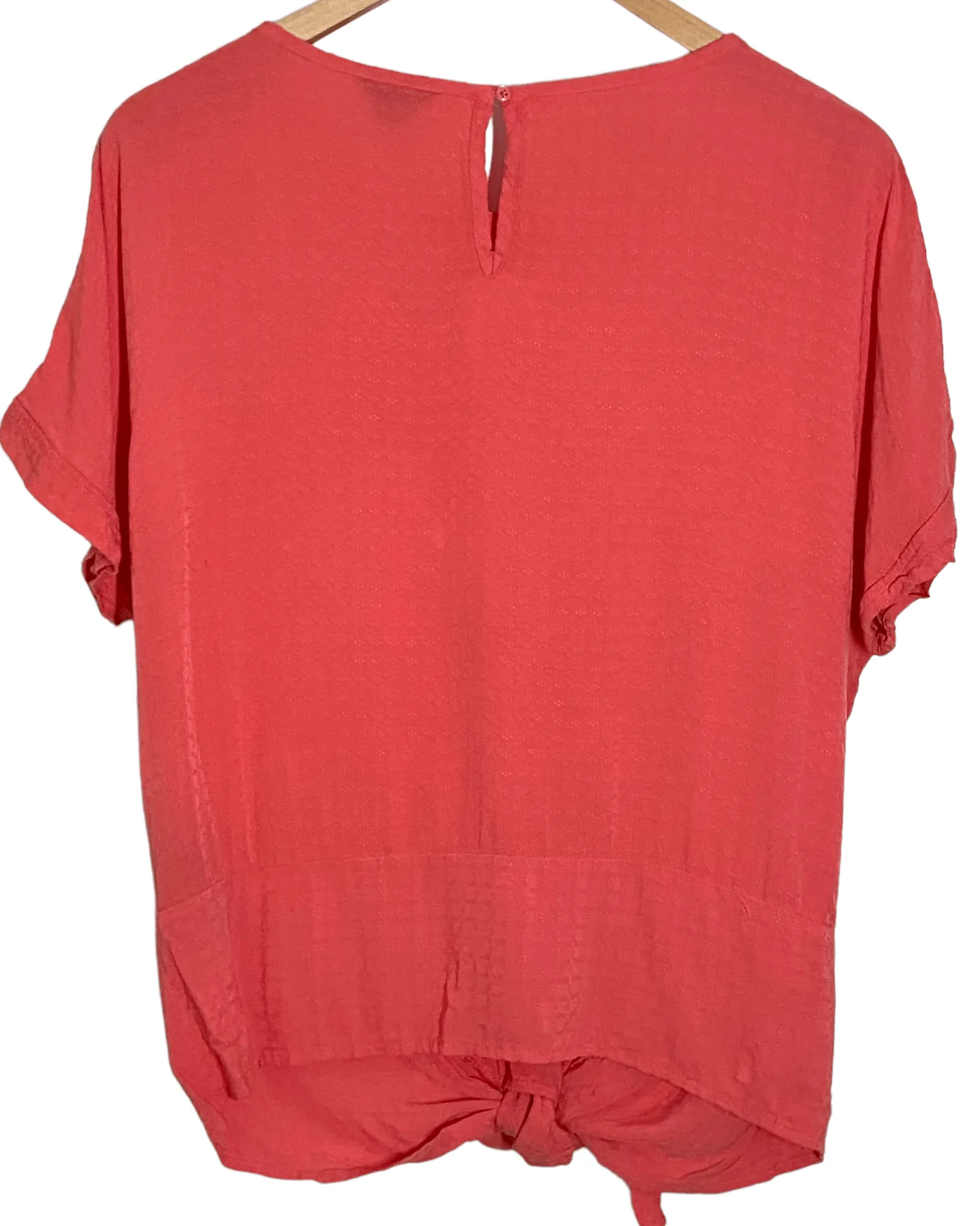 Dark Autumn Sumac Tie-Front Top