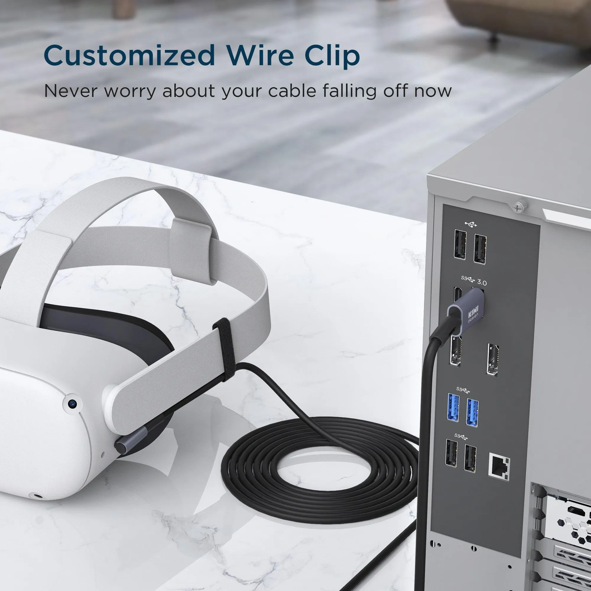 KIWI Design Link Cable USB Type-C (5m) For Oculus Quest 2 (Black) (KW-QC-5)