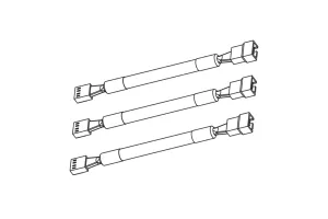 Low-Noise Fan Adapter Cables for PC Fans (4-Pin) - 3 Pack