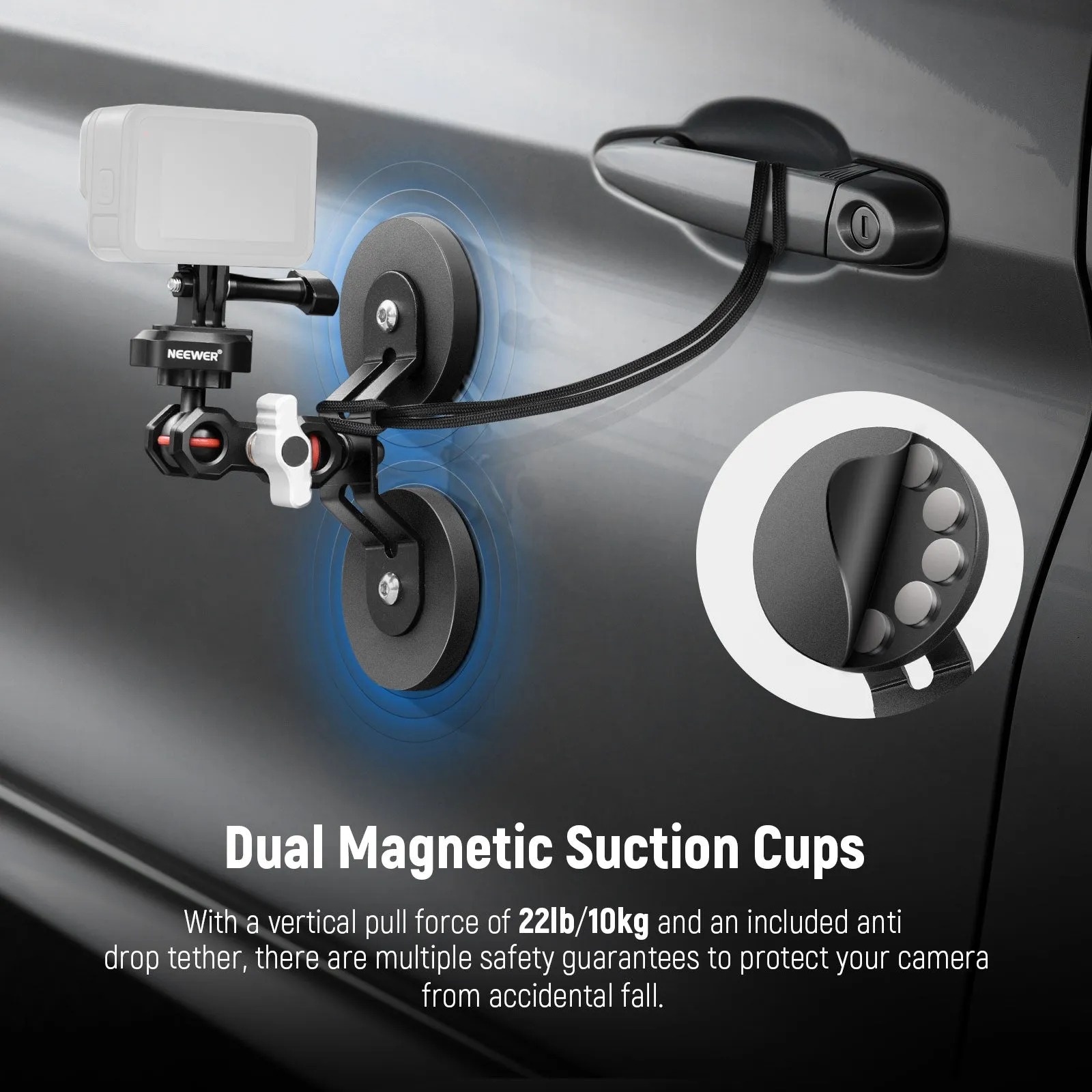 NEEWER FL-GP15 Magnetic Action Camera Mount