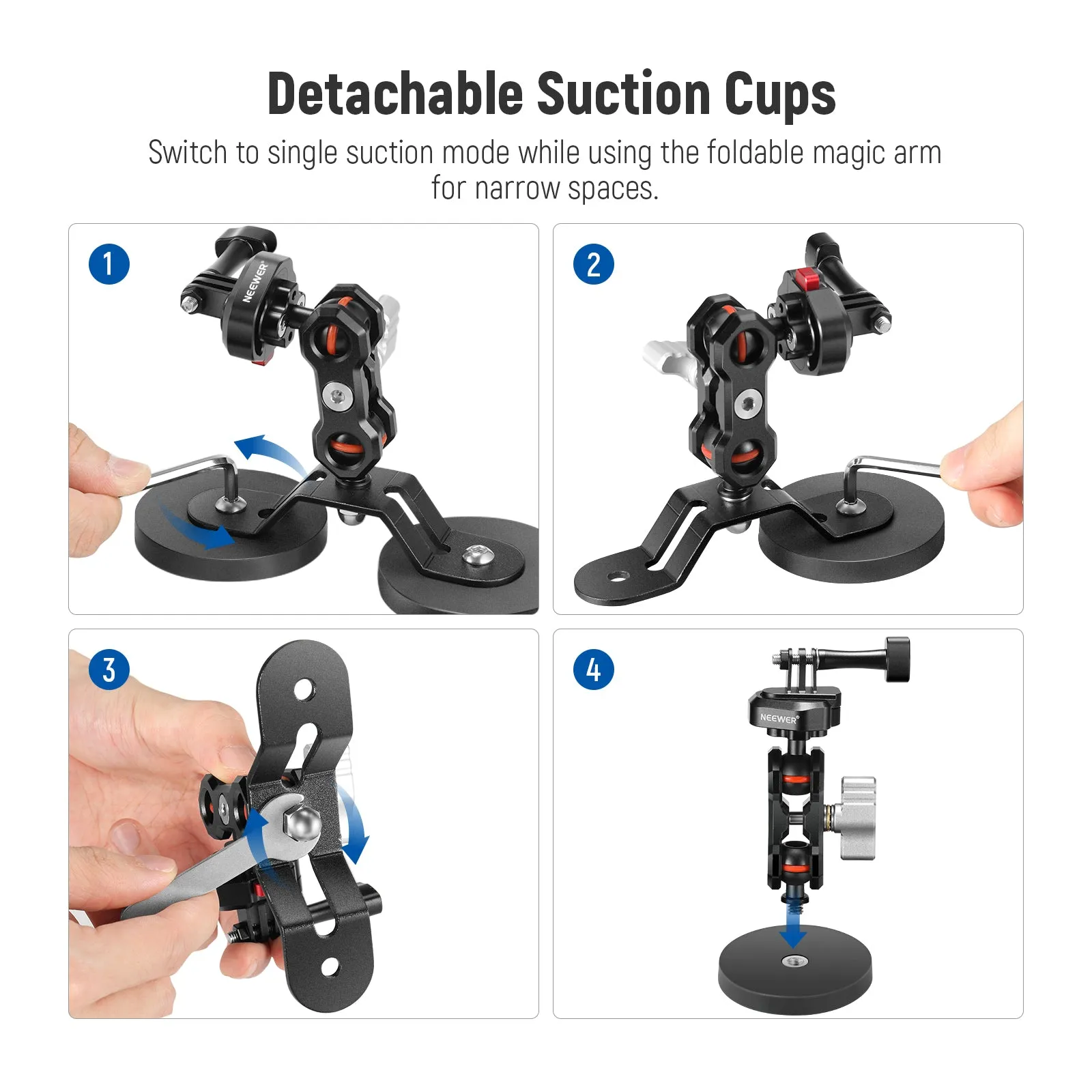 NEEWER FL-GP15 Magnetic Action Camera Mount