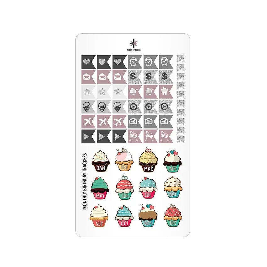 STICKERS ST1013-ICONS & BIRTHDAT TRACKERS