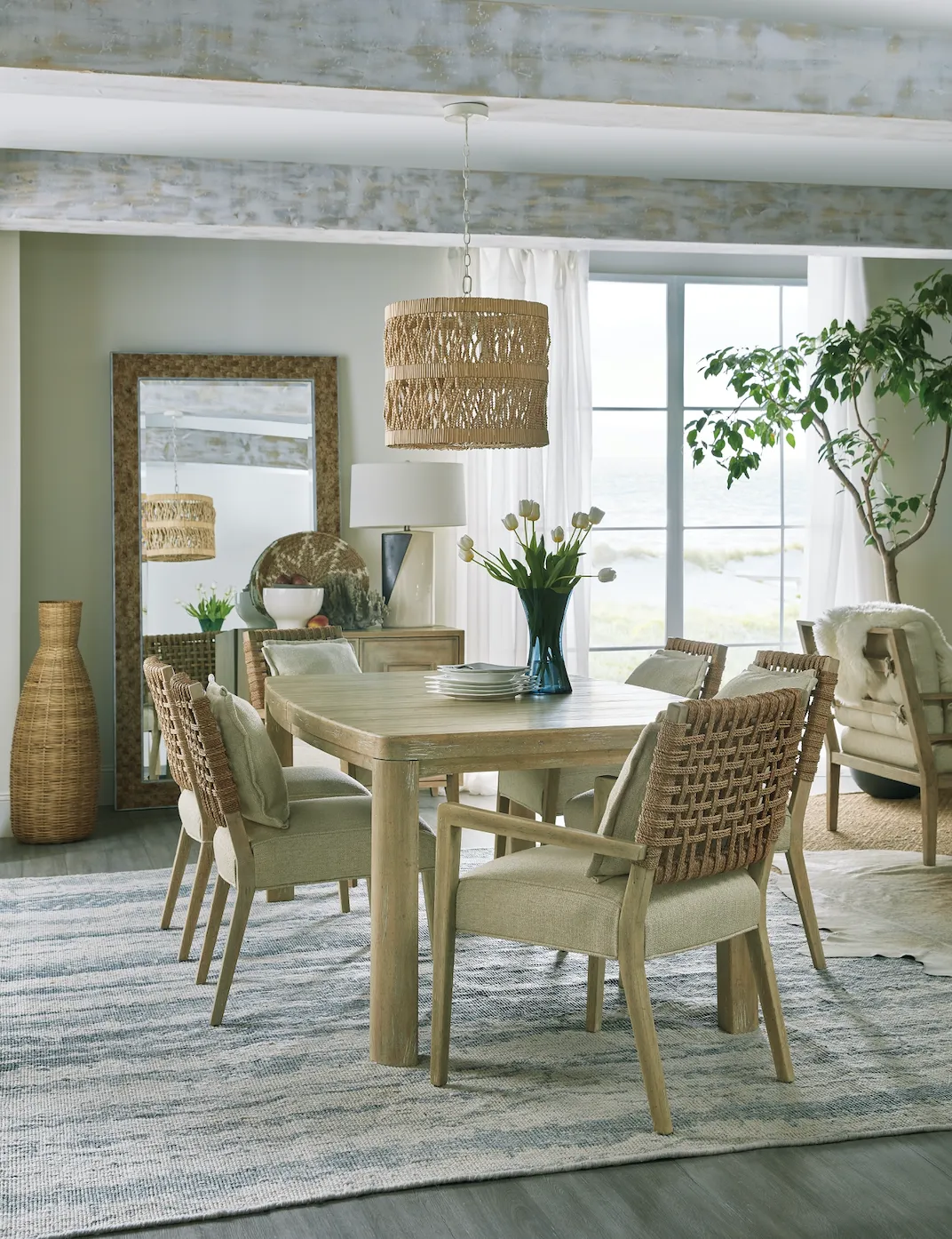 Surfrider Woven Back Side Chair - Set of 2
