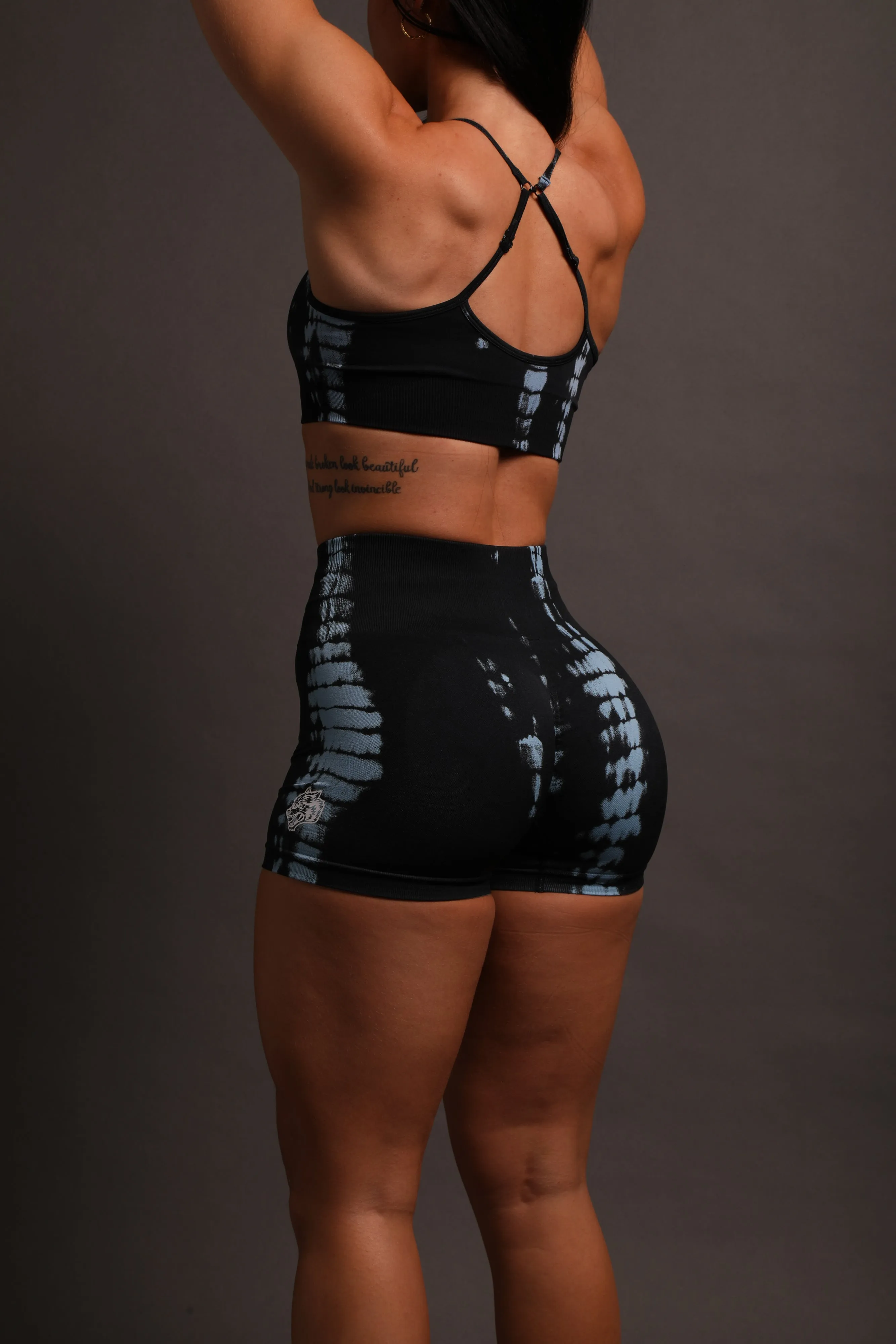 Wolves Forever Everson Seamless "Sierra" Shorts in Kitana Blue Serpent